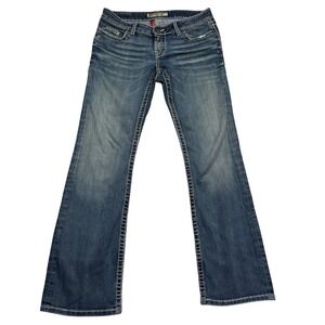 Y2K BKE Sabrina Low Rise Bootcut Jeans‎ Womens Size 29x31 Embellished Pockets